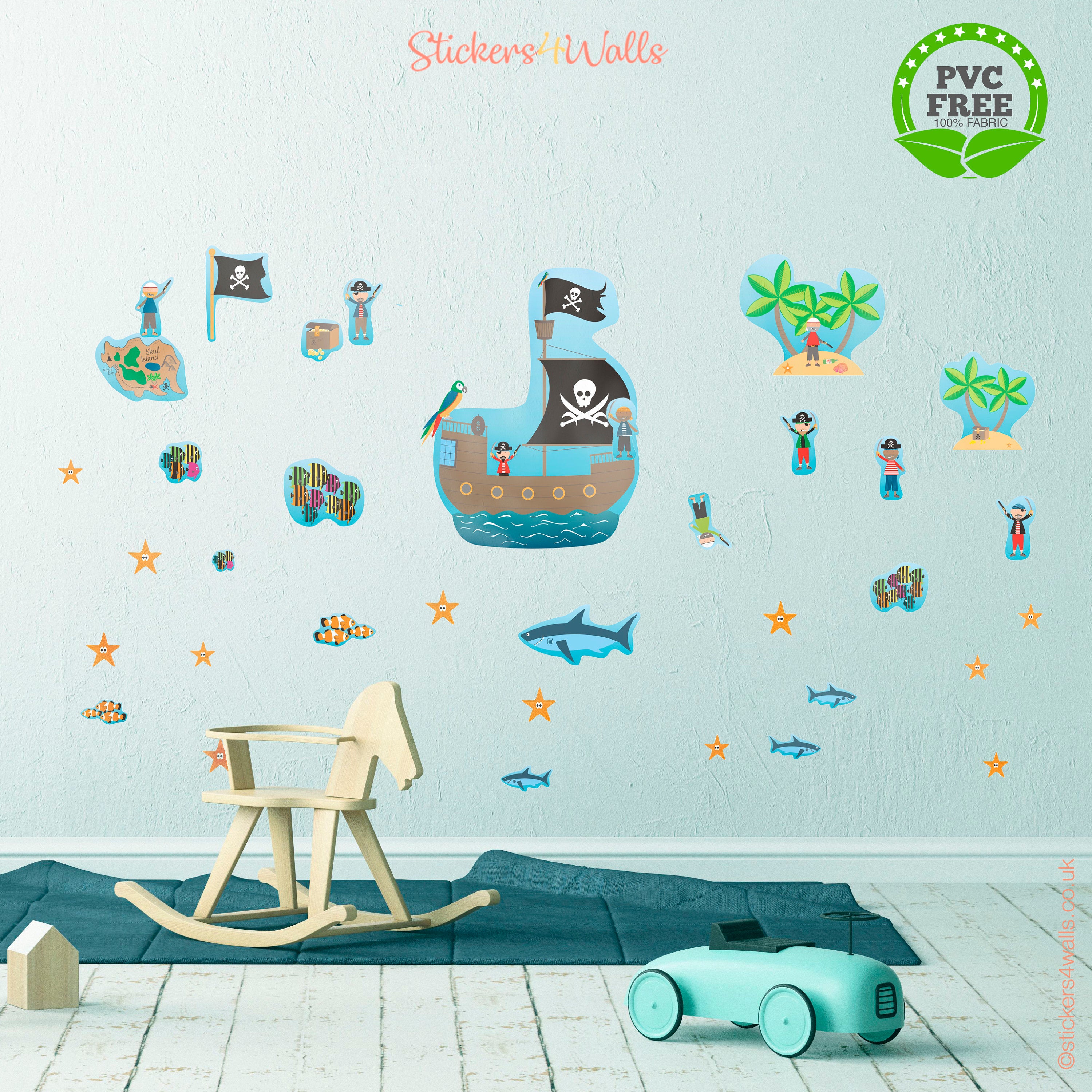 Beware of Pirates! Wall Decals  iStickup Wall Stickers – istickup™