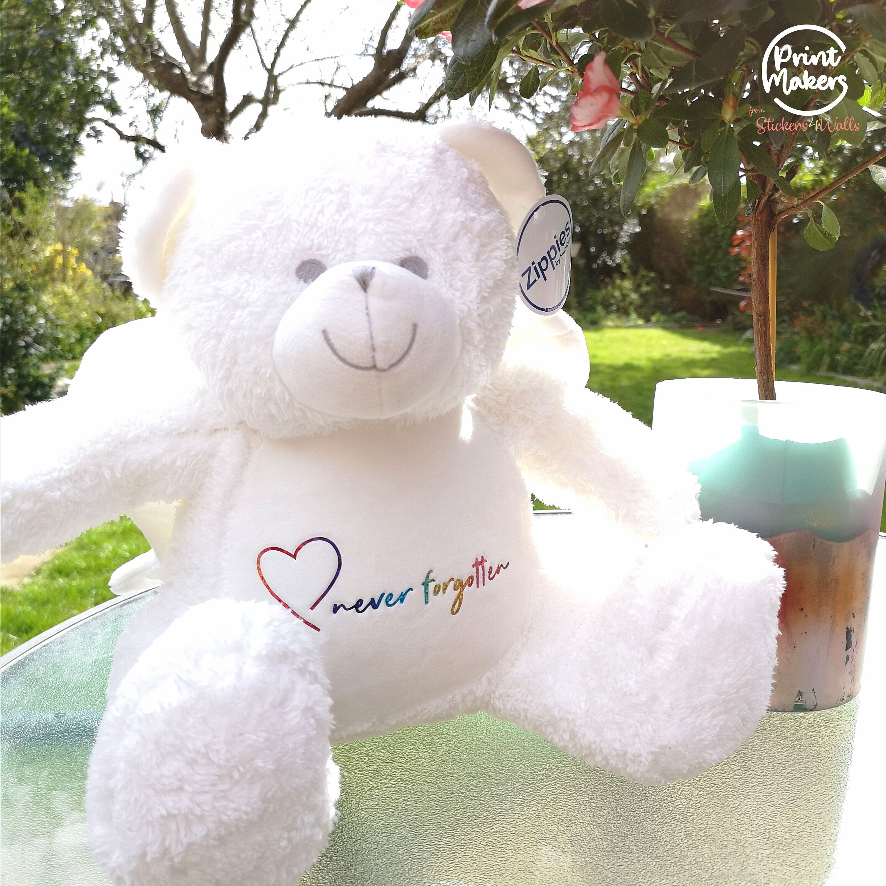 Never Forgotten Memory Angel Bear Soft Toy With Personalisation Option