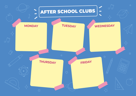 After school club wall sticker