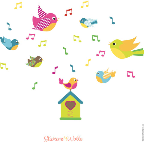 nesting box wall sticker