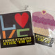 love and cupcake fabric stickers