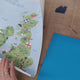 wrapping of a british isles map wall sticker