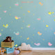 Fun Little Birds Fabric Wall Stickers - Reusable Cartoon bird wall decor