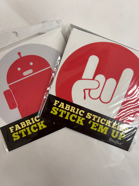 fabric stickers for laptops and walls