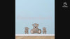 Reusable Teddy Bear Fabric Wall Stickers, Bear Nursery Wall Art Decals