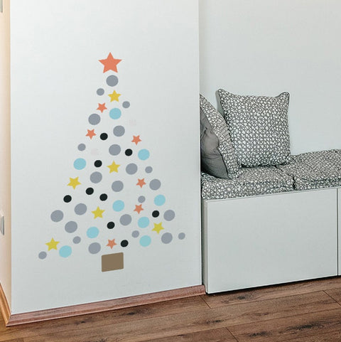 Reusable Polka Dot Contemporary Christmas Tree