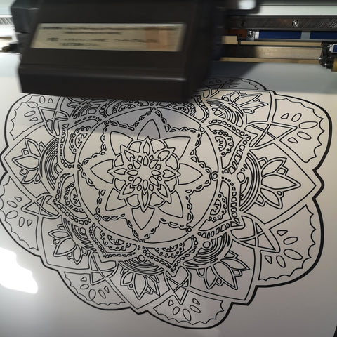 showing how we make mandala wall stickers